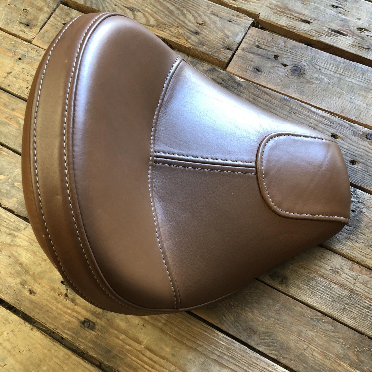 Indian Scout rider's solo seat - desert tan